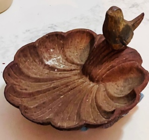 lot 45 image: AntiqueVintage Small Cast Iron Bird Bath