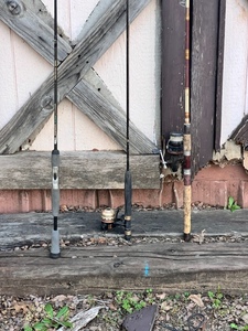 lot 53 image: Mitchell 300A &amp Daiwa Rods &amp Reels W Daiwa Power Mesh Samurai Rod