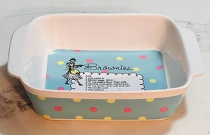 lot 142 image: 8-12 x 7 x 3 Pot Luck by Rosanna Brownies Dish