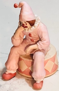 lot 170 image: Vintage 1983 Enesco Send in the Clowns Ceramic Sad Clown Music Box