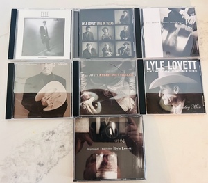 lot 194 image: Seven Different Lyle Lovett CDs