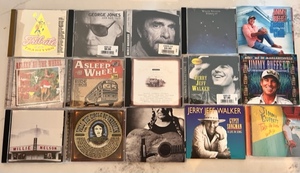 lot 195 image: Fifteen Old School Classic Country CDs - Including Willie Nelson, George Jones, Merle Haggard, &amp Jimmy Buffett