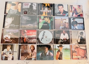 lot 197 image: Twenty of Todays Country Greats CDs - Including Tim McGraw, Brad Paisley, &amp Kenny Cheney