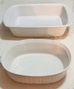 lot 202 image: French White Corning Ware Oval 1-12QT. Stoneware Casserole Dish 1.4L &amp LTD Commodities Rectangular French White Casserole Dish