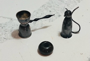 lot 224 image: Three AntiqueVintage Candle Snuffers