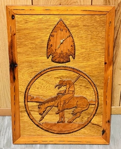 lot 284 image: Wooden Indian Clock