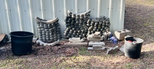 lot 307 image: Landscaping Brickwork and Planter Pots
