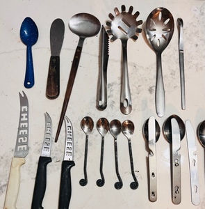 lot 351 image: Unusual Vintage Cooking & Eating Utensils