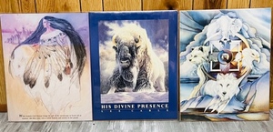 lot 399 image: Three American Indian Unframed Prints