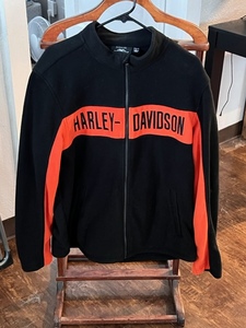 lot 23 image: Harley Davidson Fleece Zip Up Riding Jacket - Size Large