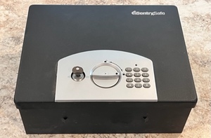 lot 55 image: Sentry SafePortable Security Safe WProgrammable Digital Keypad