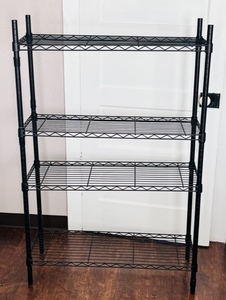 lot 73 image: Adjustable Four Tier Metal Shelf