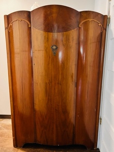 lot 87 image: Huge &amp Beautiful Vintage Wooden Wardrobe&nbsp