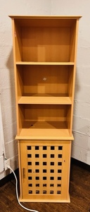 lot 88 image: Wooden CabinetShelf Combo
