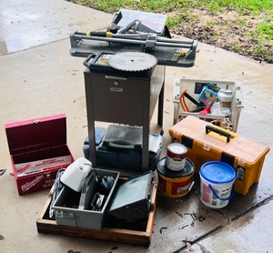 lot 101 image: Big Lot of Tools, Tool Boxes, Roll Around Cart, &amp More