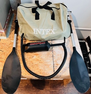 lot 102 image: Challenger K1 Inflatable Kayak WOars &amp Hand Pump