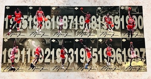 lot 132 image: Twelve Card Upper Deck Michael Jordan Insert Set WAuto Pen Autograph