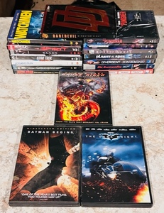 lot 139 image: Eighteen Super Hero &amp Science Fiction DVD Movies
