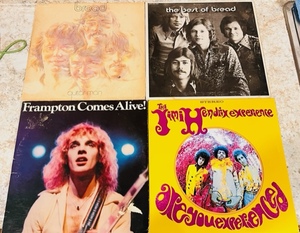 lot 141 image: Four Record Albums - Jimi Hendrix, Peter Frampton, &amp Bread
