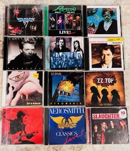 lot 197 image: Nice Collection ofTwelve Rock CDs - Including Aerosmith, Def Leppard, Van Halen, &amp ZZ Top
