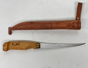 lot 202 image: Vintage Rapala J. Marttiini Hand Ground Stainless Fillet Knife - Made in Finland