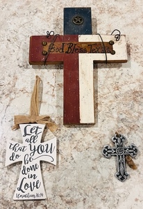 lot 218 image: Three Decorative Crosses Lot