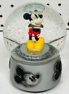 lot 243 image: Disney Enesco Mickey Mouse Youre The Tops Musical Snow Globe - Plays Mickey Mouse March