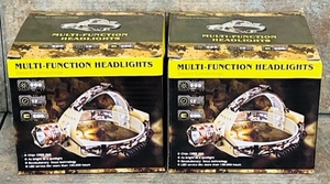 lot 16 image: Two (2) Desert Camouflage Multi-Function 800 Lumen Headlights - 2x Money