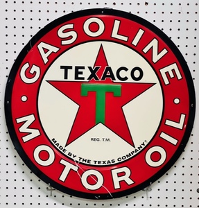 lot 15 image: Vintage Metal Texaco Advertising Sign