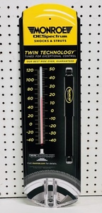 lot 23 image: Monroe OESpectrum Shocks &amp Struts Metal Advertising Themometer