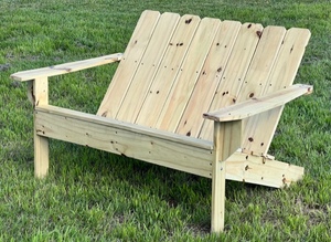 lot 34 image: New Adirondack Chair for Two