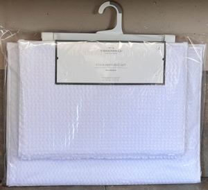 lot 49 image: New Threshold 17 x 24 &amp 20 x 30 Foam Bath Rug Set - Sold at Target