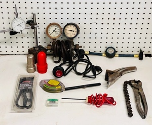 lot 87 image: Vintage Vehicle Maintenance &amp Upkeep Tools and Parts Plus MoreX