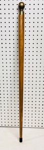 lot 174 image: Vintage Brass &amp Wood High Class Walking Stick