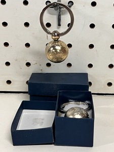 lot 201 image: Two (2) Vintage Circa 1980s Airline Catering LSG SKY CHEFS Employee Keychains