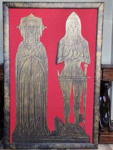 lot 131 image: Frame Etching of Sir Robert de Ferrers backing needs to be stabilized to the frame