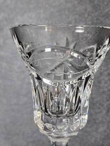 lot 147 image: 6 Single Light Candlestick Holders, Victorias Garden by Gorham Crystal