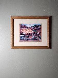 lot 127 image: 19.5 x 22 The Picture Peddler 9010 Framed and Matted Print
