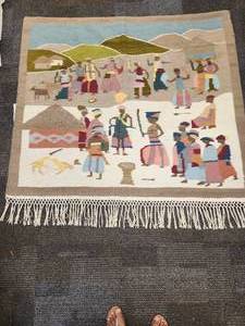 lot 8 image: 412x5 African Handmade Wall Tapestry great quality