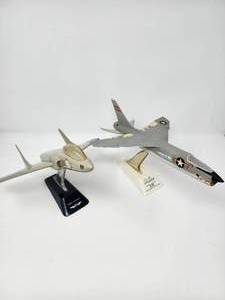 lot 51 image: The Vought F7U Cutlass is a United States Navy carrier-based jet fighter and fighter-bomber of the early Cold War era. The Vought F-8 Crusader, jet aircraft for the United States Navy and United States Marine Corps