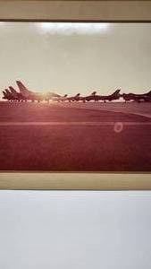 lot 92 image: 20 x 24 Matted Print of Fighter Jets