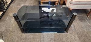 lot 133 image: Smoke Glass TV Stand