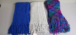 lot 174 image: Scarfs 2 Circle Ring Infinity Scarf Neck Warmer and 1 open ended see pics