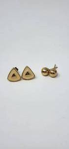 lot 205 image: 2 pair of Gold-Plated Earrings