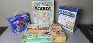 lot 245 image: Vintage Games, Sorry and Monopoly and others as Shown