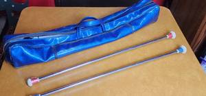 lot 265 image: Twirling Batons with nice Carrying Bag