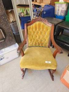lot 240 image: Vintage rocking chair