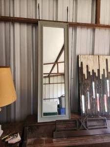 lot 242 image: Large mirror hung on door