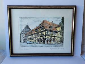 lot 44 image: Framed and matted artwork - signed and title by artist - 13 x 17