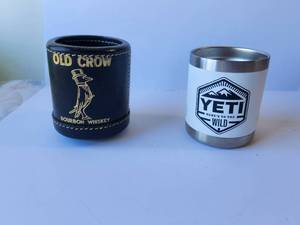 lot 47 image: Yeti and Old Crow can koozie